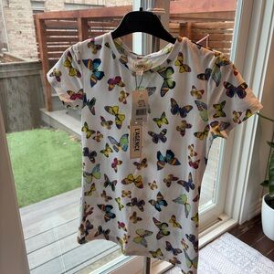 L'AGENCE Women’s XS Multicolor Butterfly Tee